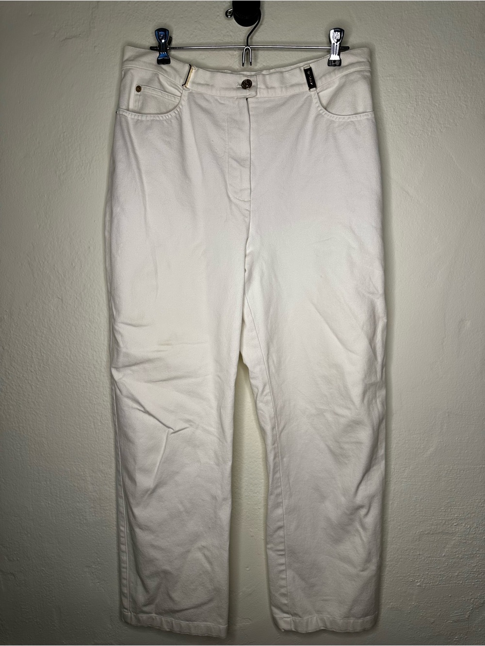 St John Sport White Straight Leg Pants